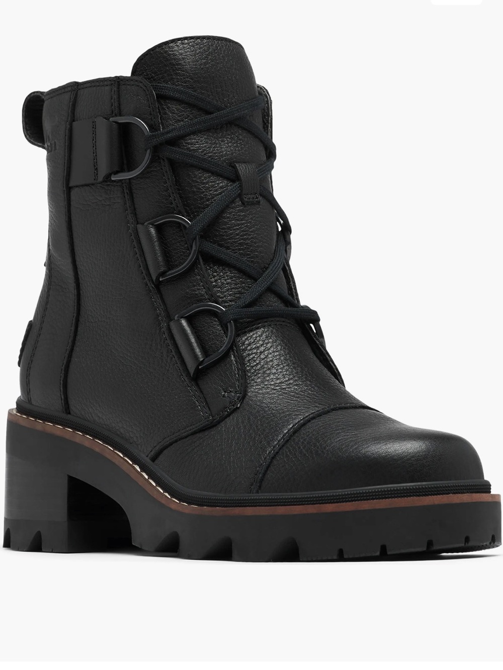 Sorel Women’s Joan Black lace up boots Sz 7.5